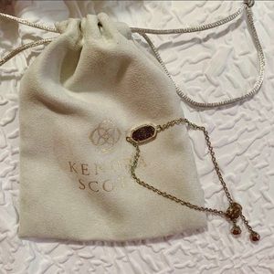 Kendra Scott Elaina Gold Bracelet in plum drusy